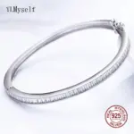 brazalete de tenis para mujer, de Plata de Ley 925, Baguette, cristal CZ, joyería nupcial de lujo para boda 1 brazalete de tenis para mujer, de Plata de Ley 925, Baguette, cristal CZ, joyería nupcial de lujo para boda 1