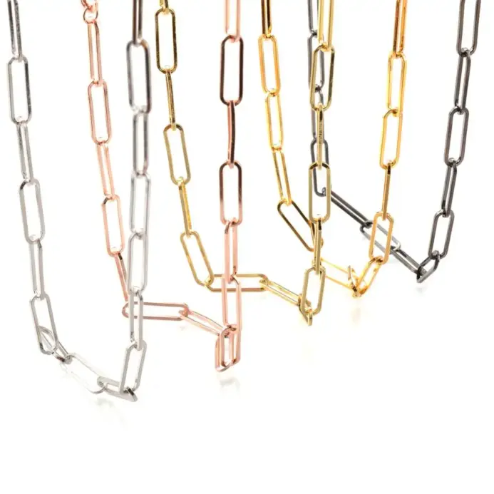 🔗 Collar "Cable Link" – Acero 316L Estilo Industrial 50cm 1