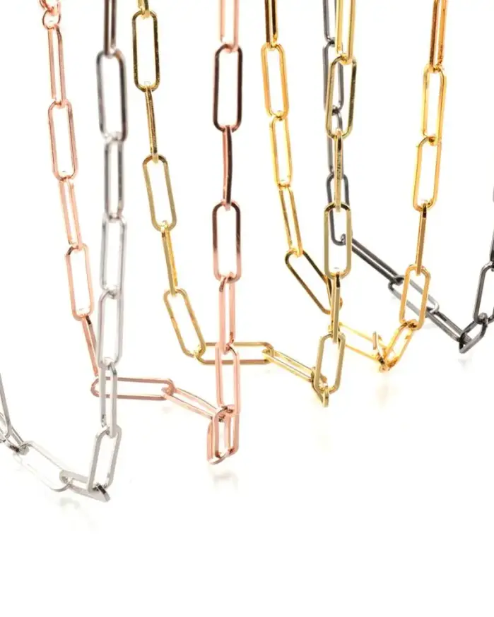 🔗 Collar "Cable Link" – Acero 316L Estilo Industrial 50cm 1