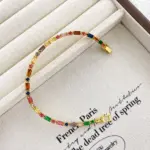 🌈 Pulsera Tennis "Arcoíris Infinito" – Cristales AAA y Oro 18K 3