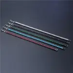 Pulsera de tenis de circón con microincrustaciones de 4mm para mujer, pulsera para hombre, accesorios de joyería para hombre, 6