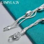 Pulsera de plata de ley 925, cadena, producto de diseño a la moda, joyería hermosa, pulsera de alta calidad con cuentas para mujer, boda 6