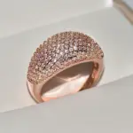 Anillos de oro auténtico de 18k para mujer, joyería fina de lujo con diamantes, fiesta de aniversario de boda para novia y esposa, regalo, bisutería para mujer 3