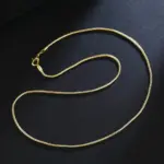 🐍 Collar "Liquid Gold Snake" – Plata .925 y Oro 18K (1mm) 1