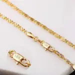 ✨ Collar "Essential Curb" – Plata .925 y Oro 18K (2mm) 1
