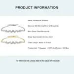Lnkry-pulsera de moissanita de 5mm, 3,5mm y 2,5mm, pulseras de cadena ajustables de plata originales con certificado 925 para mujer, joyería minimalista 2