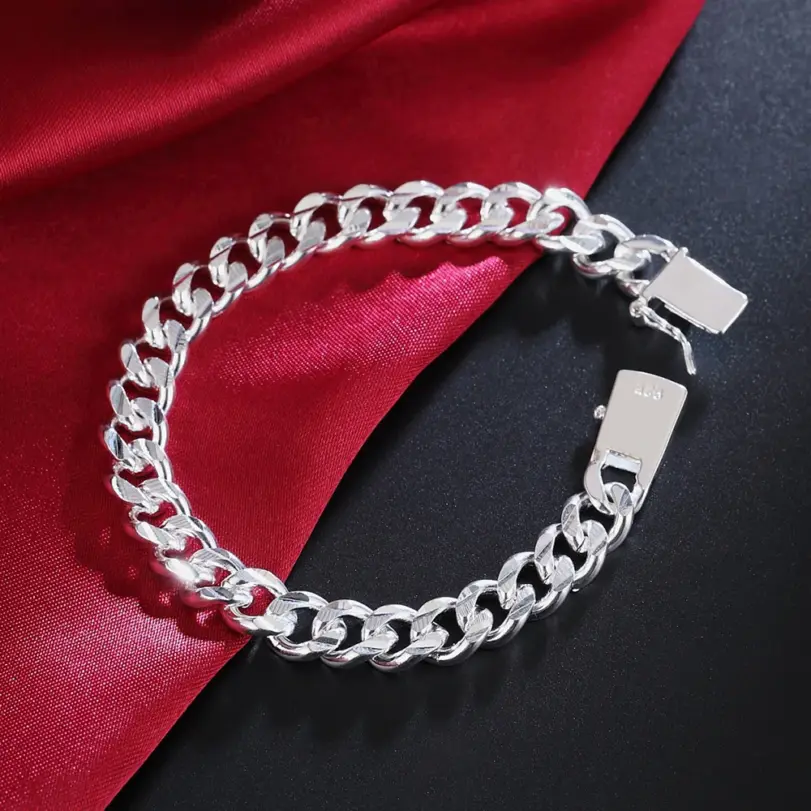 💎 Pulsera "Noble Titan" – Plata .925 Sólida (8mm / 10mm) 5