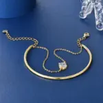 Pulsera de moissanita de 6,5mm para mujer, brazalete ajustable de doble cadena de Plata de Ley 925, joyería 4