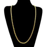 🌪️ Collar "Twisted Rope 3mm" – Oro 18K Estética Y2K & Timeless 1