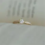 Anillo de circón brillante chapado en plata de ley 925 de 14 quilates para mujer, joyería de boda con temperamento exquisito 5