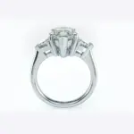OEVAS, 100% Plata de Ley 925, anillos de boda brillantes de 8x14mm con topacio y diamantes de alto contenido de carbono para mujer, joyería fina para fiesta, venta al por mayor 2