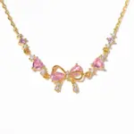 🎀 Pulsera "Pink Bow Dream" – Lazo de Cristal Rosa y Oro 18K 4