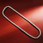 Collar de tenis OEVAS de moissanita de 3MM/4MM/5MM/6.5MM para mujer, de alta calidad, 100% plata de ley 925, joyería fina brillante para fiestas 3