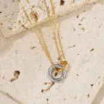🏛️ Collar "Aura Romana" – Acero Inoxidable y Cristal CZ Cuadrado 5