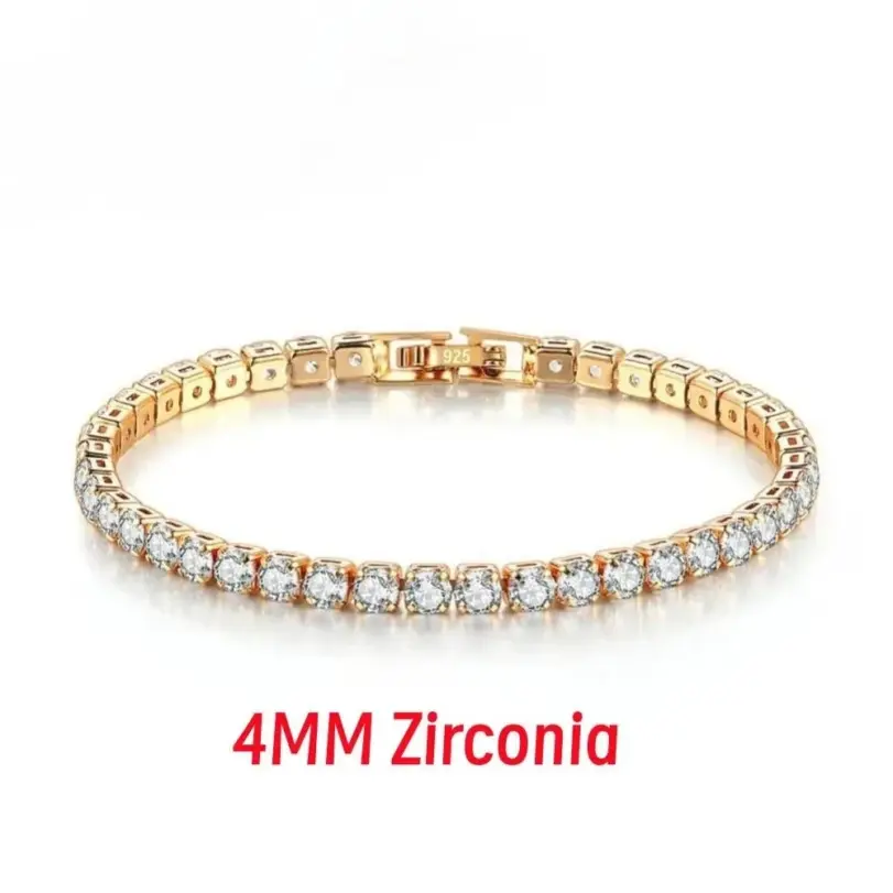 💎 Pulsera Tennis "Iconic Silver" – Plata .925 y Circonia 4mm (Unisex) 4