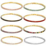 🌈 Pulsera Tennis "Prisma Eterno" – Multicolor, Impermeable y Oro 18K 2