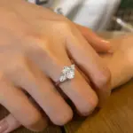 Anillo de moissanita OEVAS con corte ovalado de 1,5 quilates, 100% plata de ley S925 para mujer, alianza de boda, joyería fina al por mayor 5