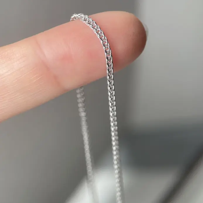 🇮🇹 Collar "Chopin Italian Silk" – Plata de Ley .925 (1.2mm) 2