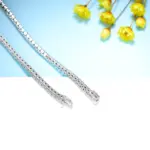 Kuololit Lab Grown Diamonds Pulseras para Mujeres Hombres 14K 10K 585 Pulsera de Tenis de Oro Sólido Compromiso Clásico Navidad 3