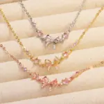 🎀 Collar "Pink Ribbon Glow" – Gargantilla con Lazo de Circonia Rosa 1
