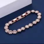 2025 Conjunto exquisito europeo y americano atmósfera simple pareja pulsera collar de moda 1