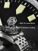 Reloj de buceo para hombre con revestimiento endurecedor San Martin 1200HV, esfera luminosa completa, bloques luminosos ST2130, reloj mecánico automático SN0012 4 Reloj de buceo para hombre con revestimiento endurecedor San Martin 1200HV, esfera luminosa completa, bloques luminosos ST2130, reloj mecánico automático SN0012 4