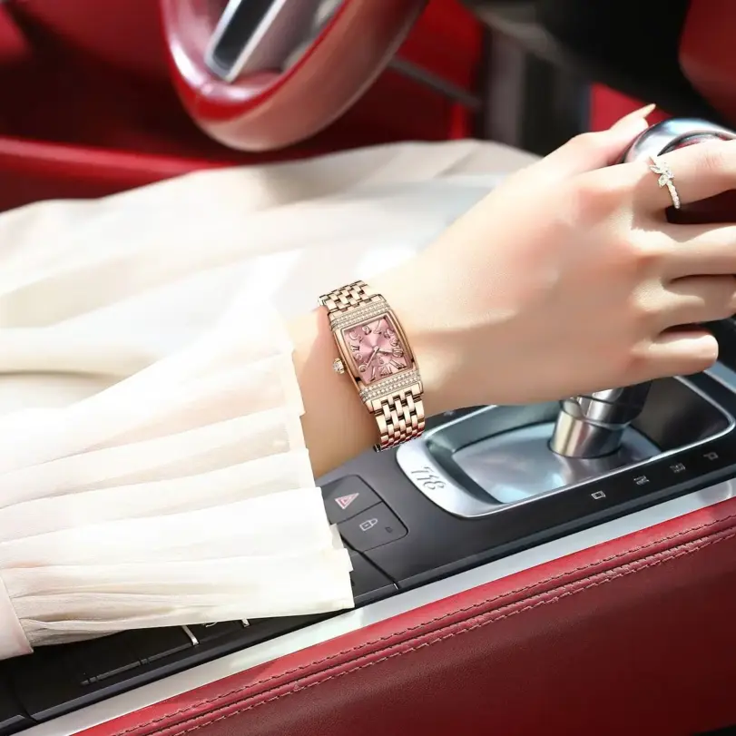 Reloj elegante POEDAGAR para mujer, de acero inoxidable, cuarzo, resistente al agua, reloj de alta calidad para damas, reloj casual para mujer. 6