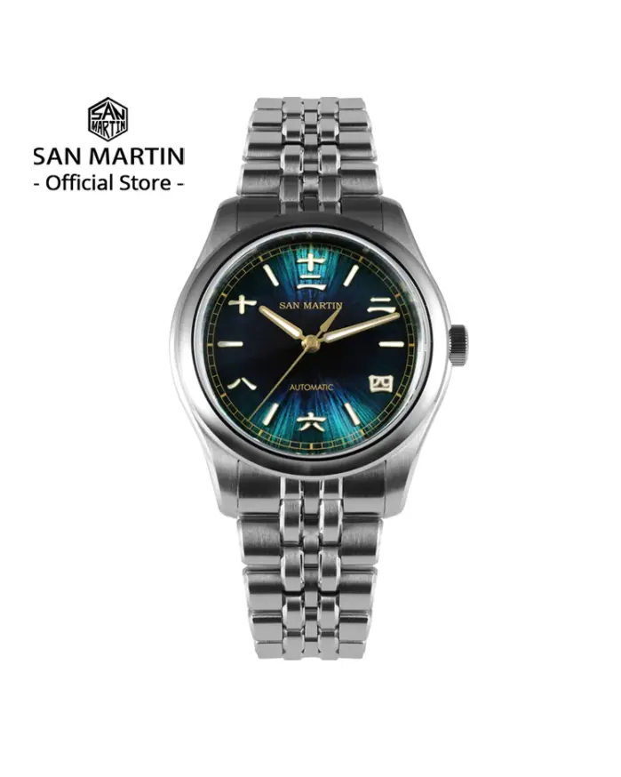 San Martin nuevo reloj Gada de 39mm estilo chino diseño Original Sunburst JianZhan Miyota 90S5 vestido de hombre mecánico automático SN0144 1