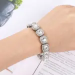 HNSP 13MM de ancho de lujo repleto de circonita tenis de hielo pulsera de cadena de mano para hombres regalo Hip Hop accesorios de joyería de fiesta callejera 6