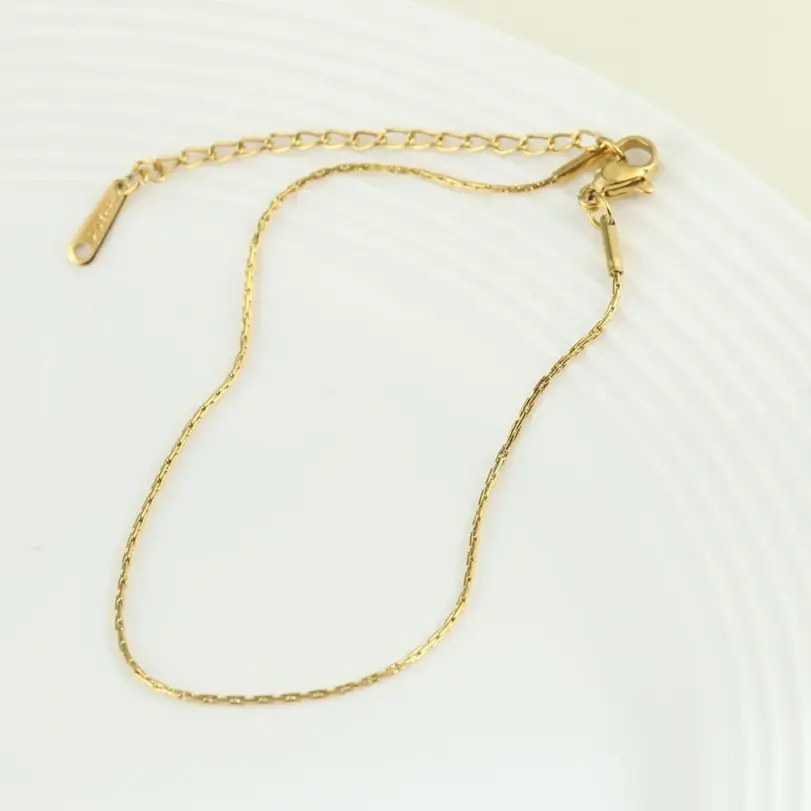 Tobilleras de acero inoxidable 316L a la moda para mujer, joyería bohemia de fiesta a la moda, accesorios de verano para playa sin deslustre 3