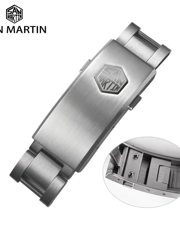 San Martin nuevo Fly cierre ajustable piezas de reloj pulsera cierre para 16mm modelo específico hebilla cierre plegable no universal 1
