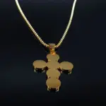 Collar con colgante de cruz de San Benito de acero inoxidable HNSP para hombres y mujeres, joyería, accesorio exorcista, regalos. 5