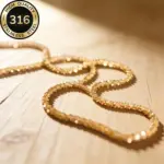 Collar de cáuliflor de acero inoxidable 316 de alta calidad, collar brillante chapado en oro de 18 k | Accesorios diarios | Regalos del Día de San Valentín 3