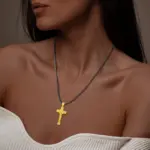collar de plata de ley 925 con crucifijo, cruz de Jesús, oro de 18k, colgante religioso de San Benito, joyería de San Benito, regalo para hombres 6