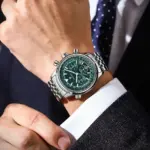 POEDAGAR, reloj militar de lujo para hombre, resistente al agua, luminoso, cronógrafo con fecha, reloj para hombre, relojes de cuarzo de acero inoxidable para negocios para hombre 5
