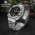 Reloj de Buceo para Hombre San Martin, Diseño Original Deportivo, 40 mm, SW200, Alta Calidad, Automático, Mecánico, Resistente al Agua 200 m, Luminoso, SN0010 2