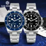 San Martin 40mm Acero inoxidable clásico hombres reloj de buceo Japón NH35 zafiro mecánico automático impermeable 300m SN0111 2 San Martin 40mm Acero inoxidable clásico hombres reloj de buceo Japón NH35 zafiro mecánico automático impermeable 300m SN0111 2
