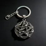 Collar con colgante de runa misteriosa entrelazada con serpiente y pentagrama de acero inoxidable HNSP 316L para hombre, accesorios de joyería gótica. 6