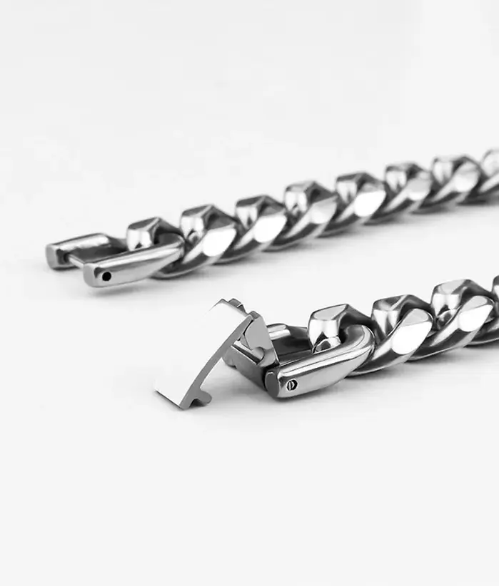 HNSP Cadena de Eslabones Cubanos Miami de Acero Inoxidable 316L para Hombre, Joyería de 7MM/9MM/15MM de Grosor, Accesorios Pesados de Estilo Urbano Punk 2