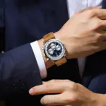 Reloj POEDAGAR de lujo para hombre, cronógrafo resistente al agua, reloj de pulsera luminoso con fecha para hombre, relojes de cuero de cuarzo para hombre Sprots 5