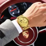Reloj de pulsera de lujo POEDAGAR para hombre con doble zona horaria, resistente al agua, con fecha, deportivo, de malla de acero inoxidable, reloj de cuarzo para hombre. 5