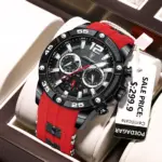 Reloj de pulsera POEDAGAR de lujo para hombre, cronógrafo deportivo, resistente al agua, relojes luminosos con fecha para hombre, Reloj informal de cuarzo de silicona para hombre 6