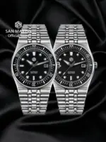 Reloj de buceo para hombre San Martin de 37,5mm y 40mm con esfera sencilla clásica, reloj mecánico automático de lujo Miyota 9015, resistente al agua hasta 200m SN0148 3