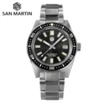 San Martin oficial 41mm 62mas V4 Diver hombres reloj NH35 reloj mecánico automático cristal de zafiro 200m impermeable luminoso SN0007 1