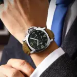 POEDAGAR, reloj militar de lujo para hombre, resistente al agua, luminoso, cronógrafo con fecha, reloj para hombre, relojes deportivos informales de cuero de cuarzo para hombre 6