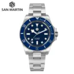 San Martin 40mm Acero inoxidable clásico hombres reloj de buceo Japón NH35 zafiro mecánico automático impermeable 300m SN0111 1 San Martin 40mm Acero inoxidable clásico hombres reloj de buceo Japón NH35 zafiro mecánico automático impermeable 300m SN0111 1