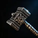 Collar con colgante de martillo de Thor, mitología nórdica, Mjolnir, runa de Odín, de acero inoxidable 316L, para hombre, regalo, accesorios de joyería vikinga. 6
