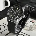 San Martin oficial 41mm 62mas V4 Diver hombres reloj NH35 reloj mecánico automático cristal de zafiro 200m impermeable luminoso SN0007 4