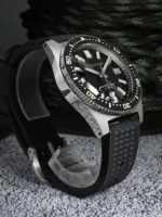 Reloj de buceo San Martin V3 62mas 40mm NH35 reloj mecánico automático para hombres completamente luminoso impermeable 200m correa de goma SN0007 4