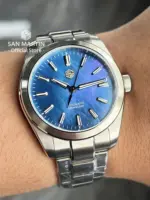 San Martin 39mm MOP Dial deporte Gada reloj de lujo vestido hombres Miyota 90S5 reloj de pulsera mecánico automático impermeable 100m SN0144 4